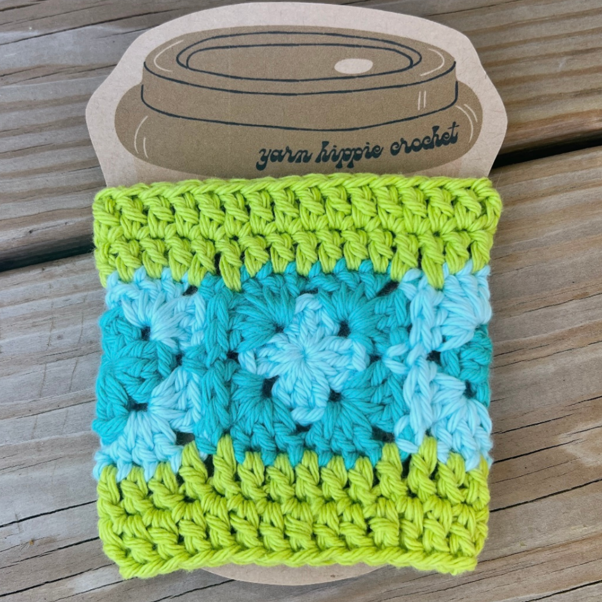 Coffee Sleeve — Sky Lime