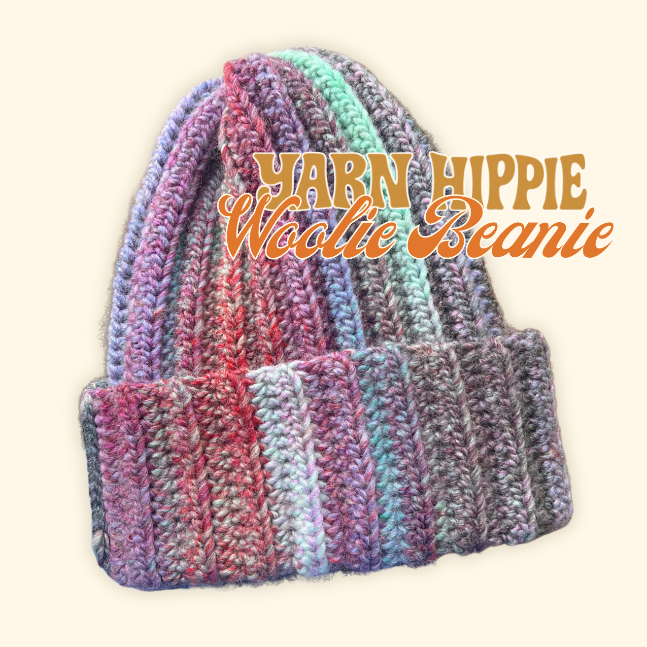 Woolie Beanie — Turquoise Twilight