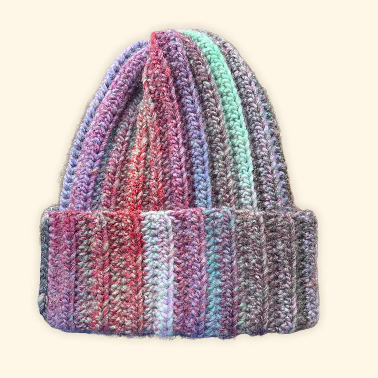 Woolie Beanie — Turquoise Twilight