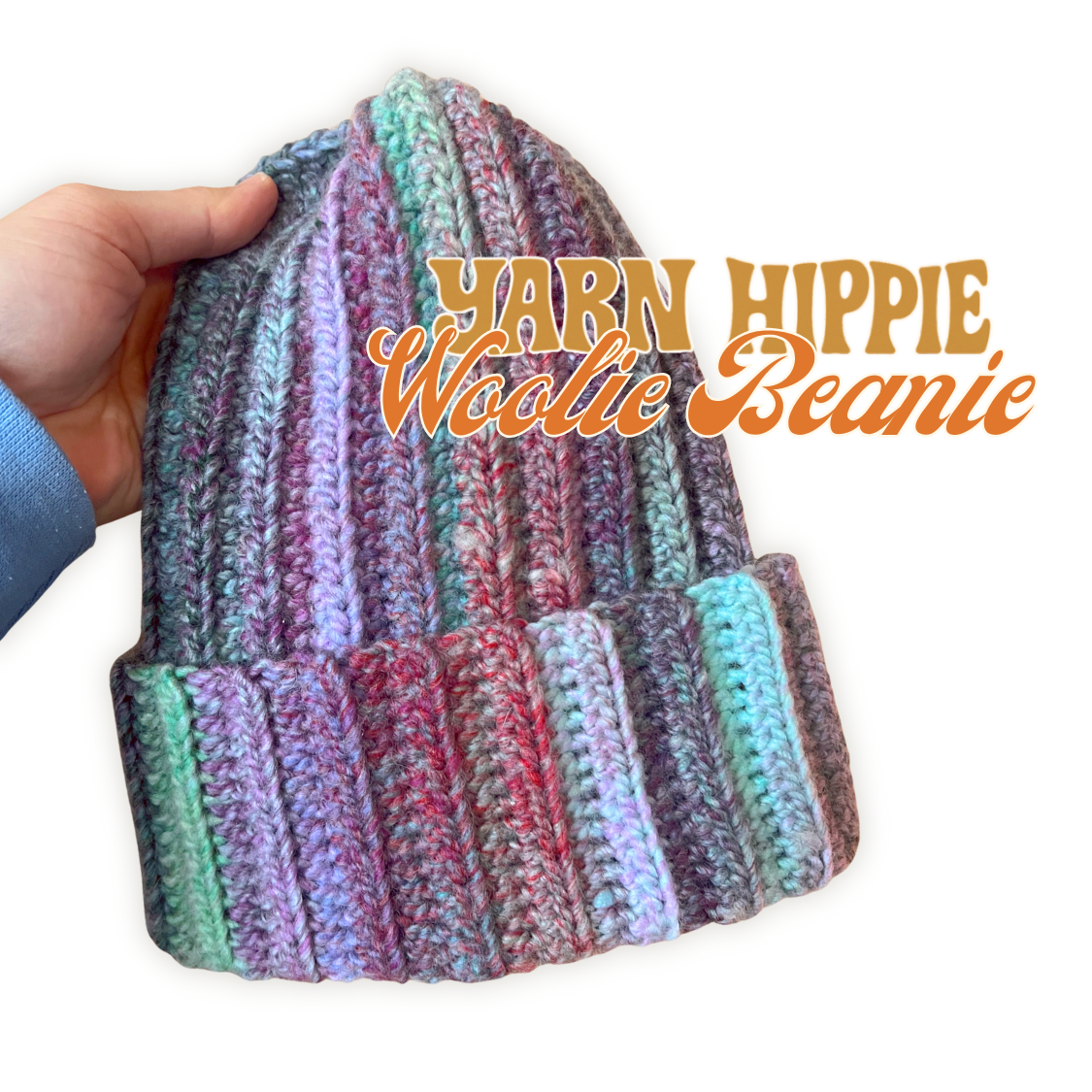 Woolie Beanie — Turquoise Twilight